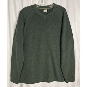 Columbia XCO Men's Green Pullover Knit Sweater Size L‎ Cotton Blend